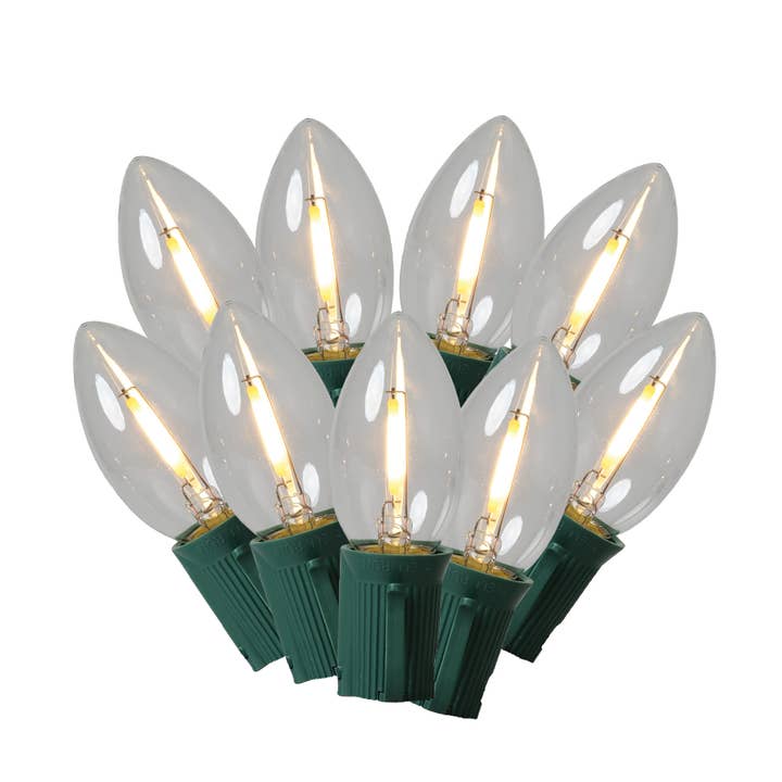Holiday Bright Lights - Wholesale String Lights - Classic 25L C9 LED Retro Fit Light Set, 6"x12"x6"3