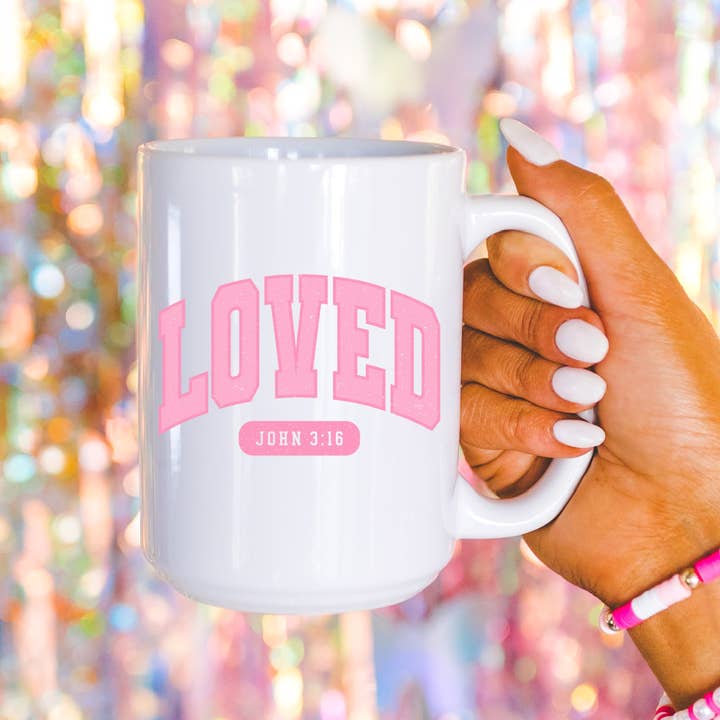Mug and Mini - Wholesale Coffee Mug - Valentines mug, Loved, Christian gift, Valentines day decor