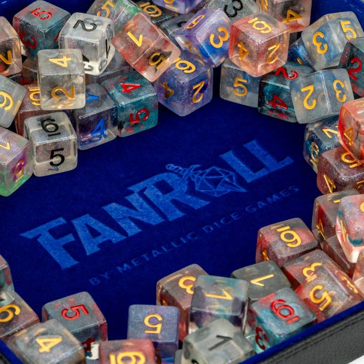FanRoll by Metallic Dice Games - Wholesale Dice - Pound of Assorted Resin D6's1