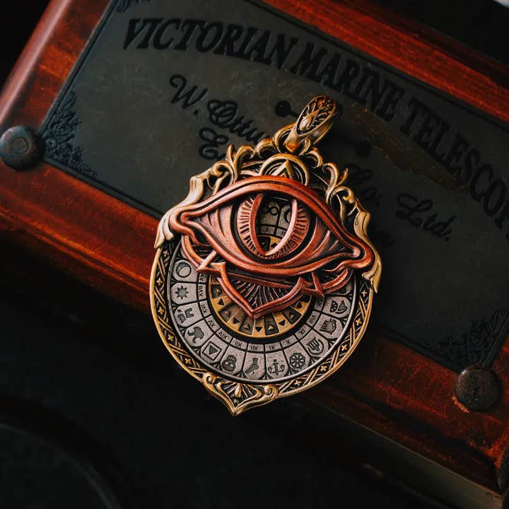 Coppertist.wu – wholesale Individuell berlock/hänge – Hänge med Tarotvision i mässing2