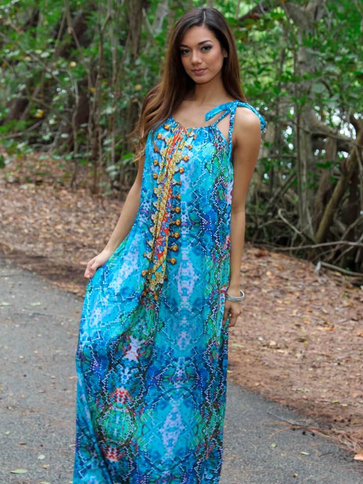 Neck Lenda/Vestido de pescoço Hatler para cobertura de praia por atacado de La Moda Clothing