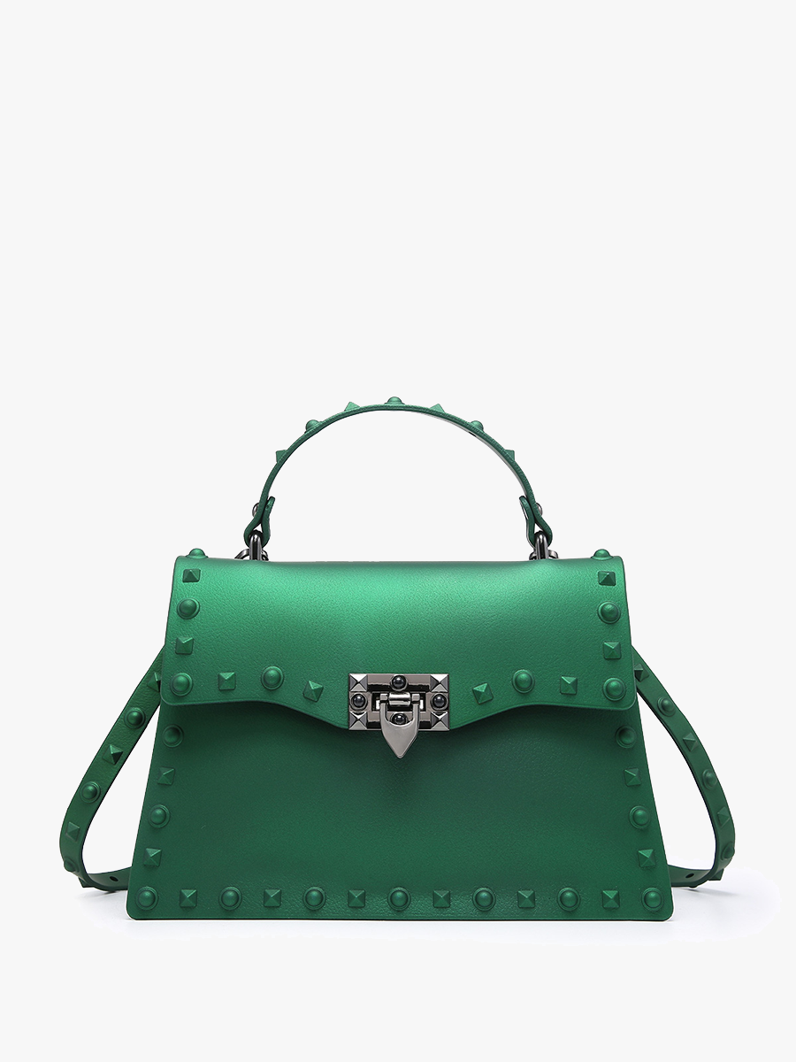 Jen & Co. - Wholesale Satchel - Women's - PP2044 Roxie Studded Crossbody/Clutch w/ Buckle Closure0