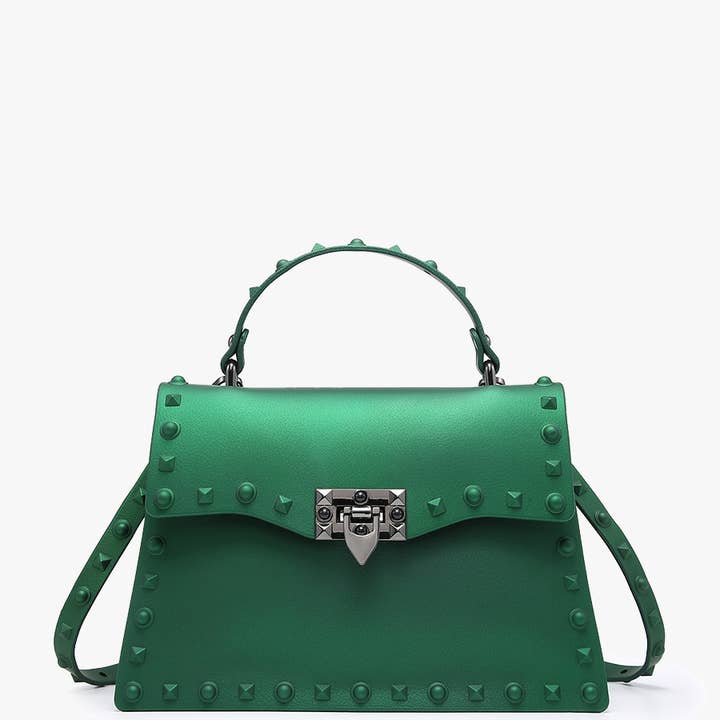 Jen & Co. - Wholesale Satchel - Women's - PP2044 Roxie Studded Crossbody/Clutch w/ Buckle Closure