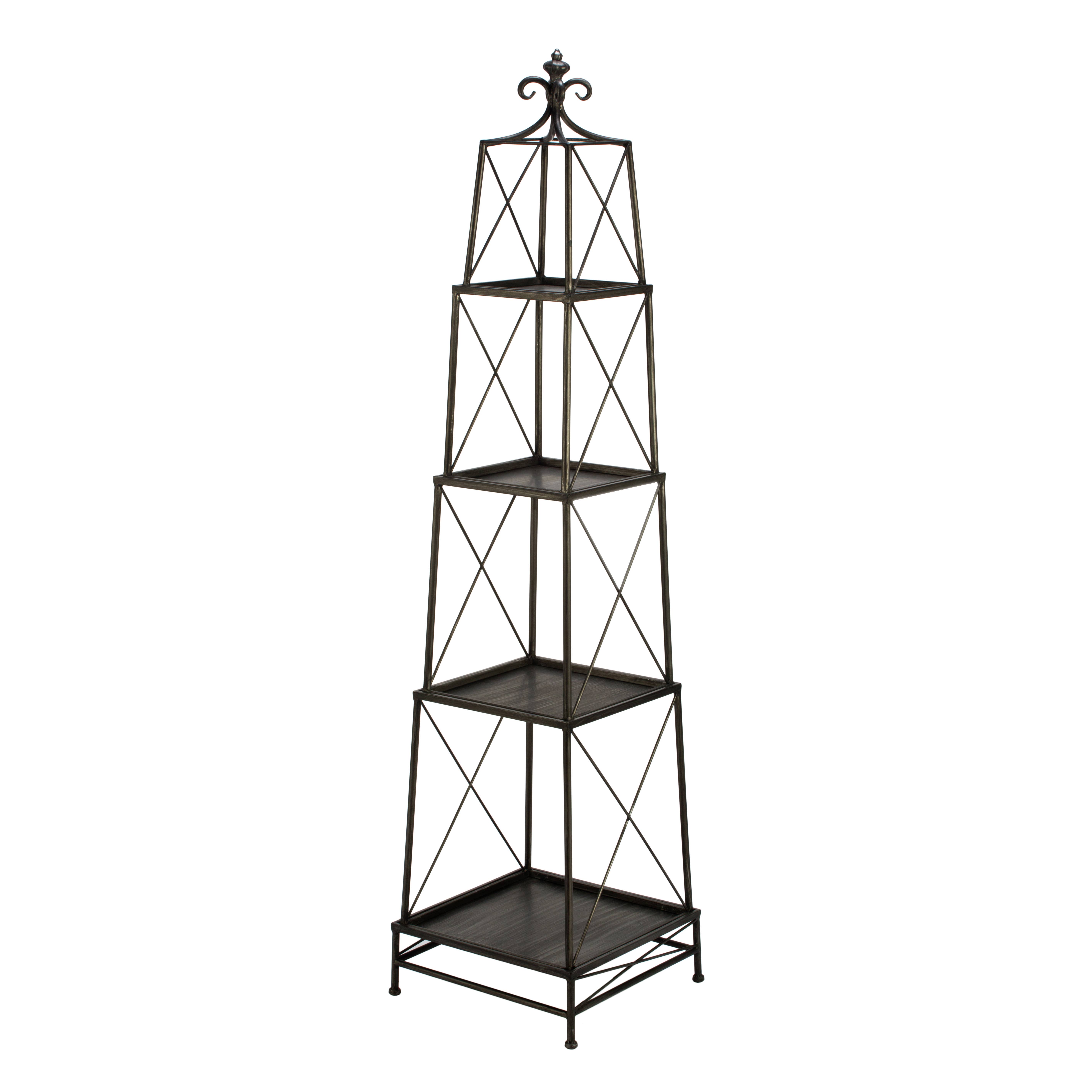 Tripar International – wholesale Retailer display stand/case – 4 Tier Metal Obelisk Stand3