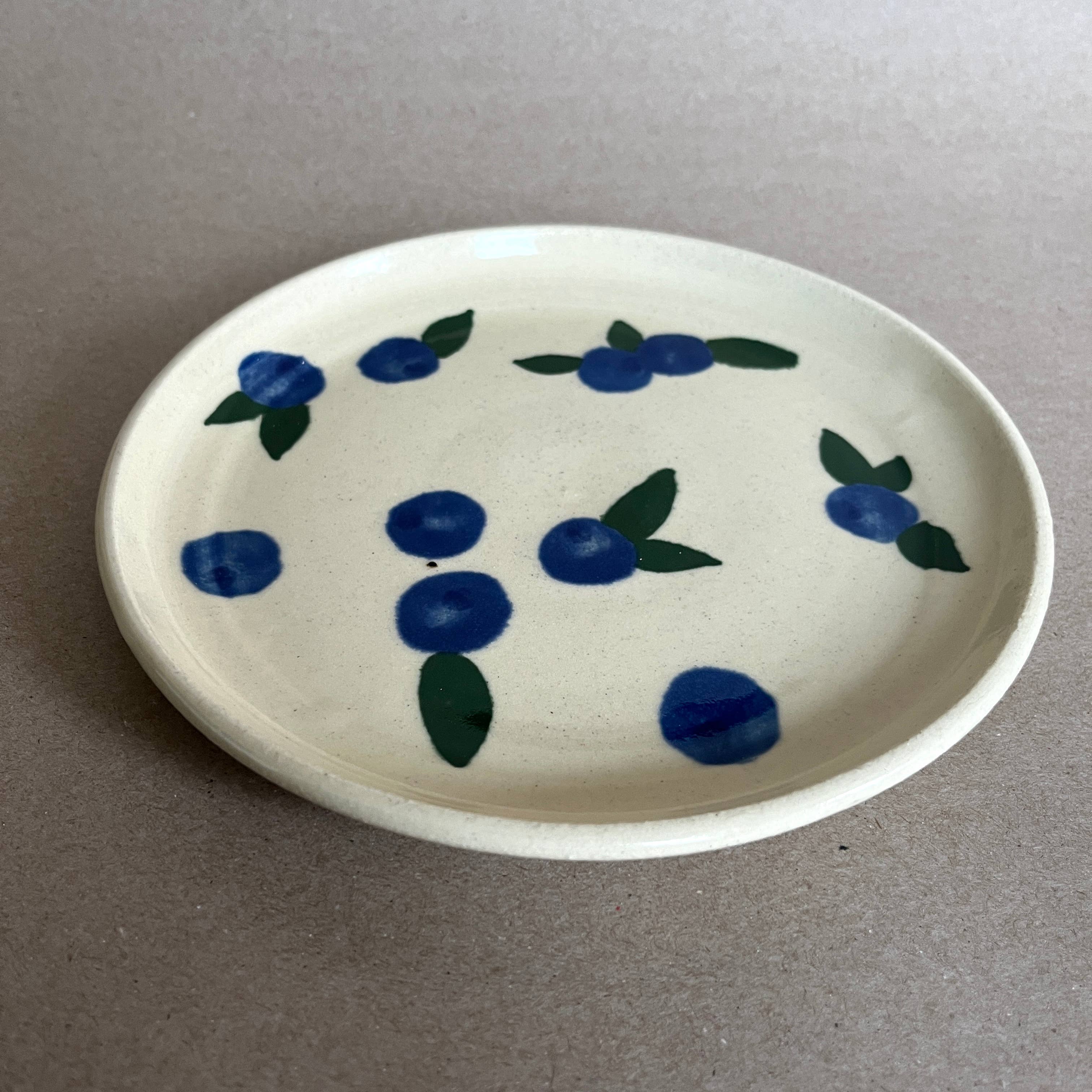 Ninth House Goods - Wholesale Dinner Plate - Blueberries Lunch Plate3