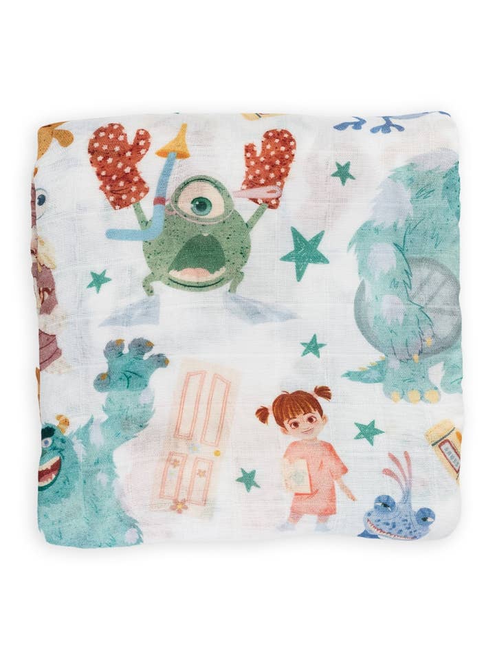 Ellie Sue - Wholesale Swaddle - Baby - Monsters Muslin Blanket