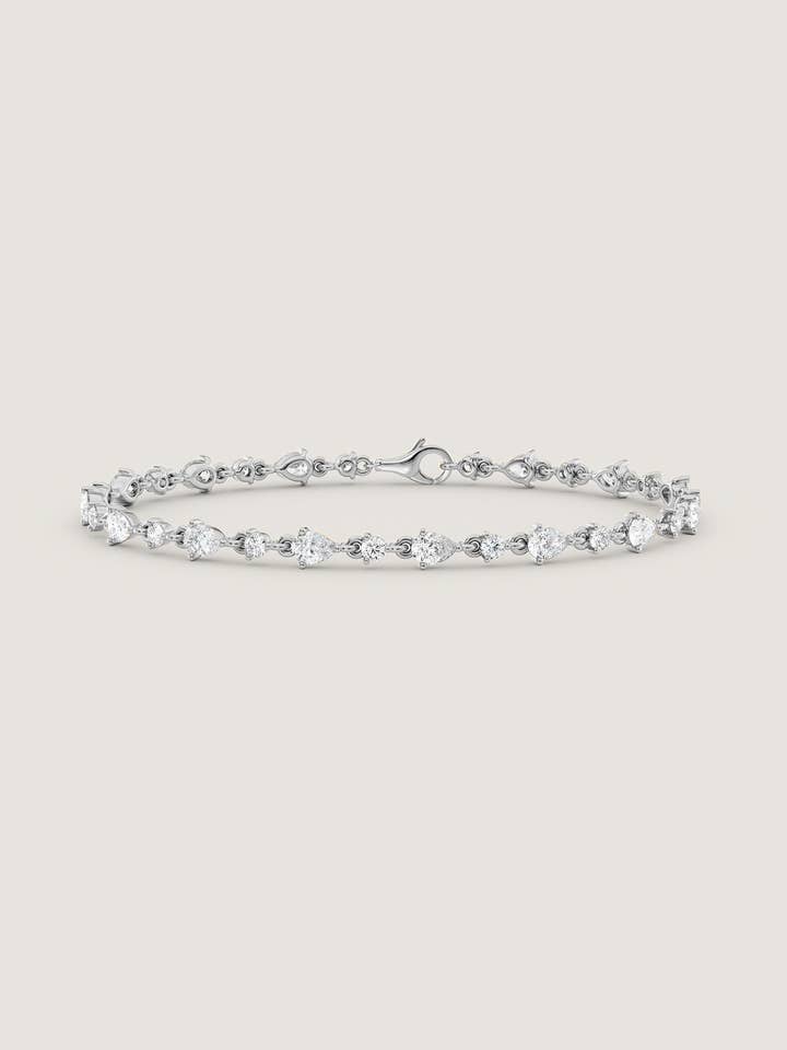 Juliette Diamant Rij Armband Witgoud voor wholesale door Kinn