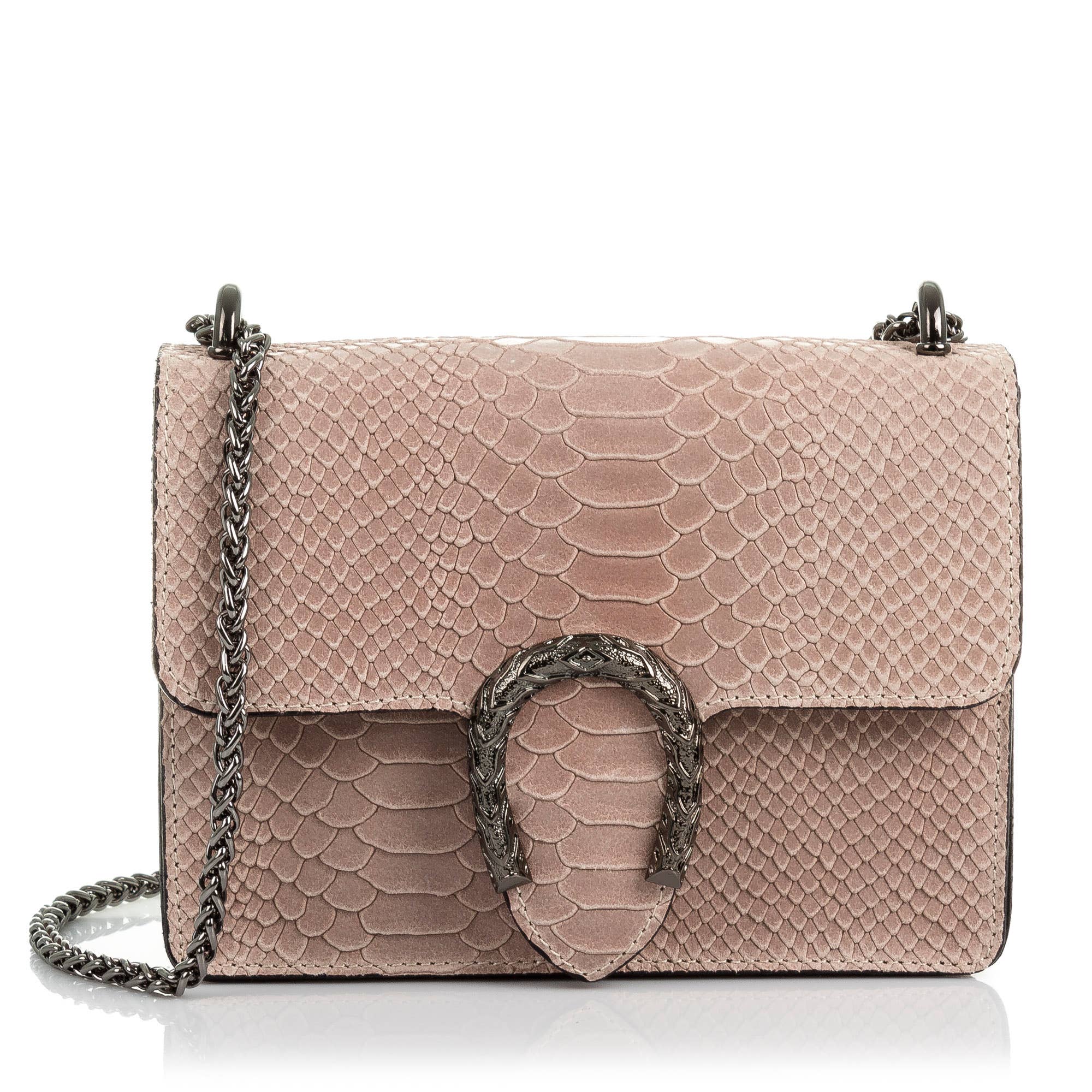 FIRENZE ARTEGIANI – Mala com alça superior – Mulher por atacado – Bolsa Feminina Lorenza de Camurça em Couro Legítimo com Estampa de Cobra8