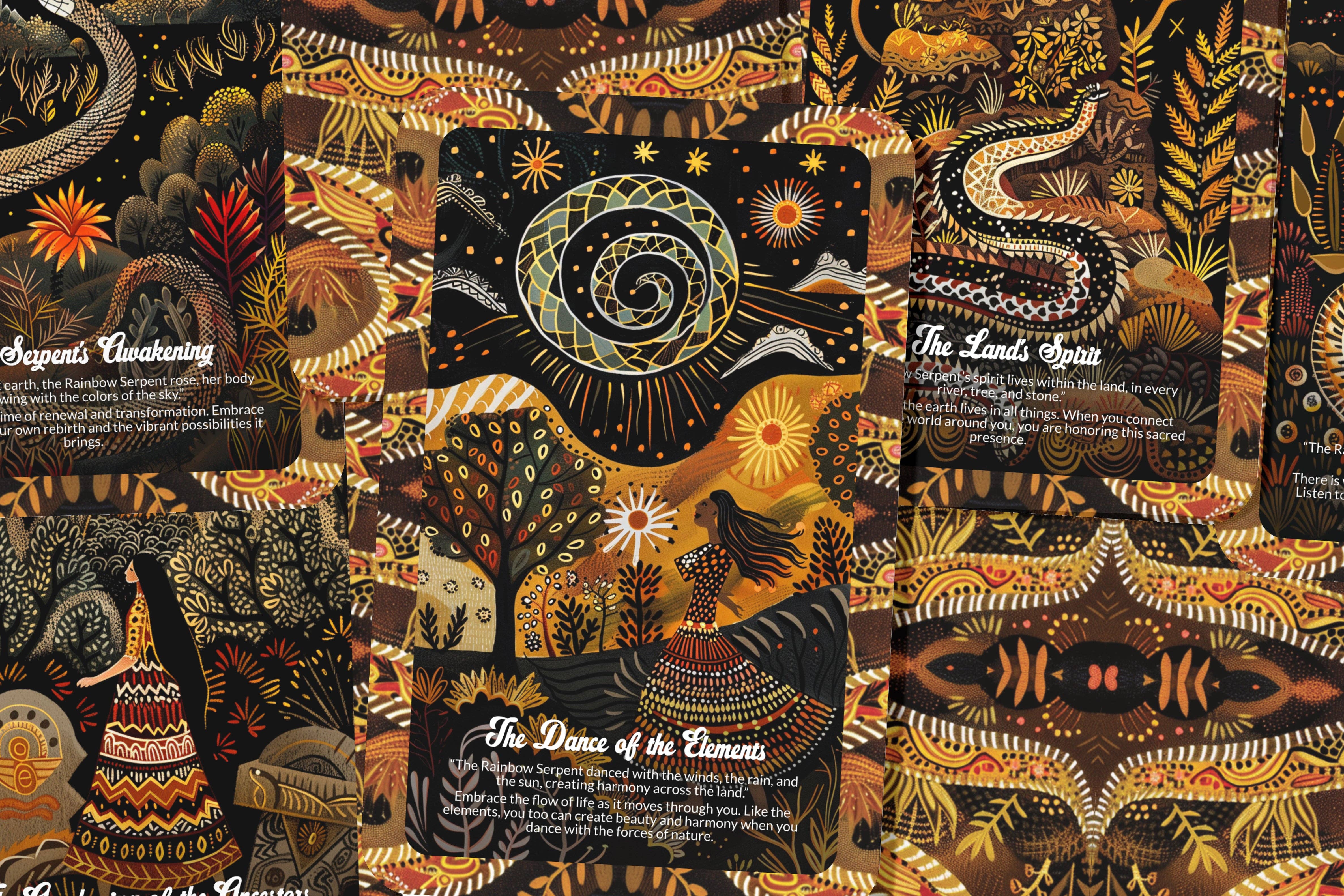 Ibiza Tarot USA - Wholesale Tarot Cards - The Rainbow Serpent - 22 Oracle Cards - Awaken Creation and Sacred Ancestral Energy1