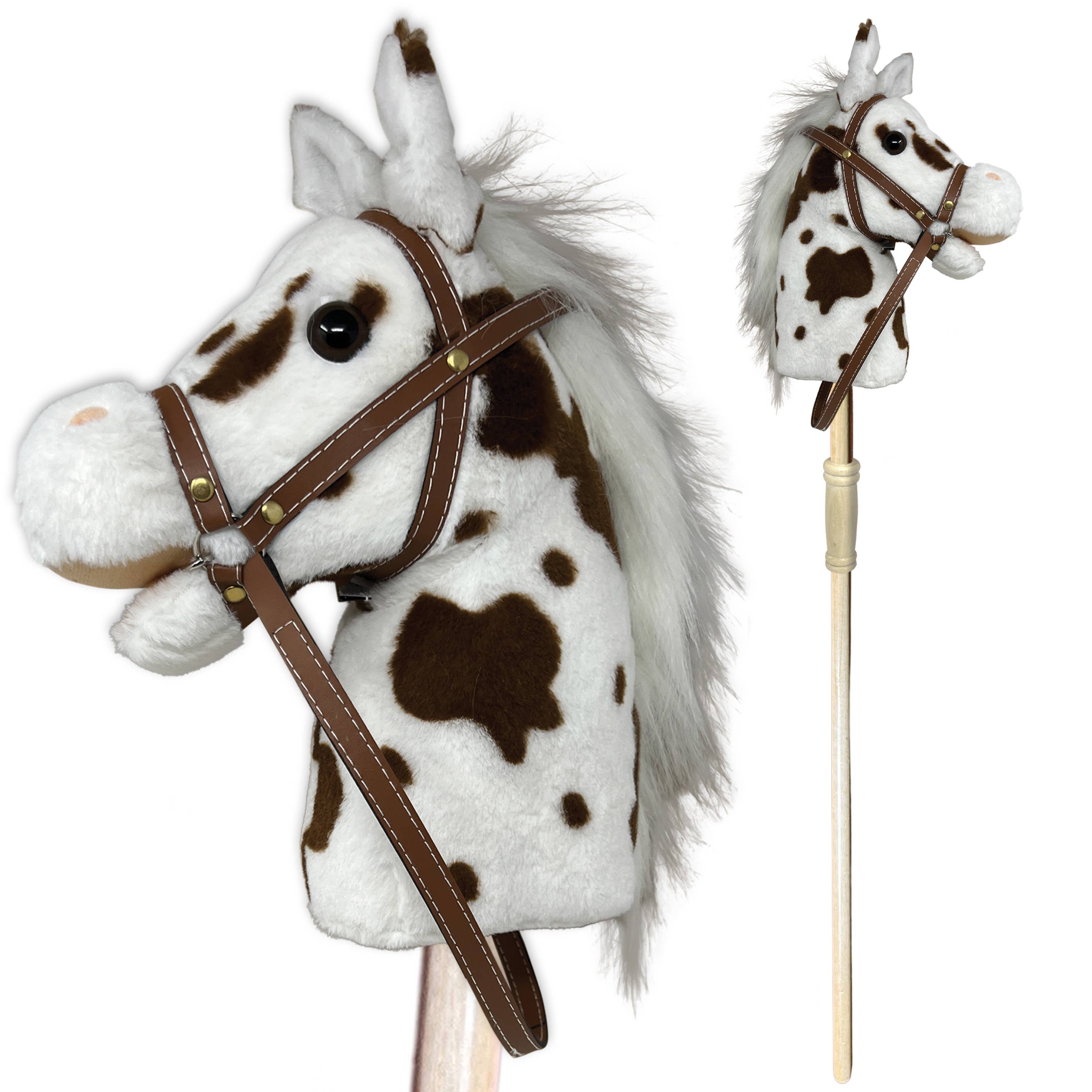 Thin Air Brands - Wholesale Classic Toy - Kids - Stick Pony - Pinto Horse with sounds Hobby Horse1