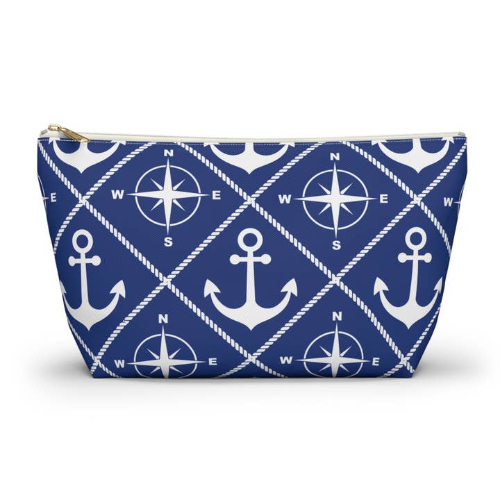 Ancre Boussole Corde Sac d'accessoires. Poche inférieure en T pour la vente par Lyn Roma