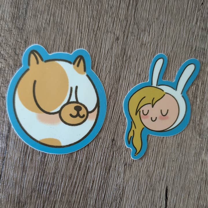 Sadsquatch - Wholesale Sticker - Fiona and Cake - Cute Adventure Time Vinyl Sticker Friends6