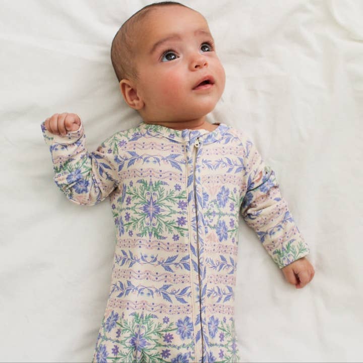 Motette - Wholesale Sleepsuit - Baby - Spring Cascade Bamboo Sleeper
