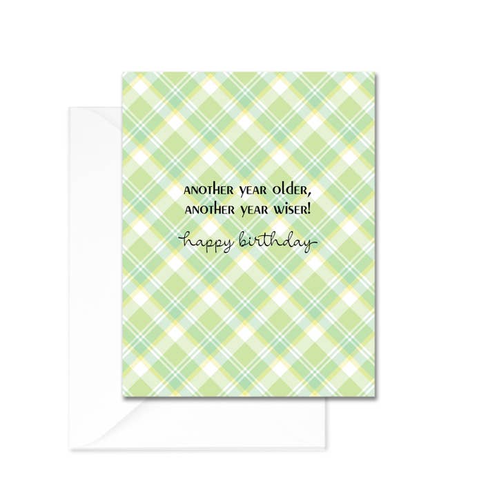 Another Year Older Another Year Wiser Greeting Card for wholesale by Leslie Store