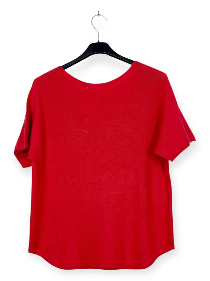 Lucky Nana - Wholesale Knit Top - Women's - AH 2203 - Soft Short-Sleeve Top15