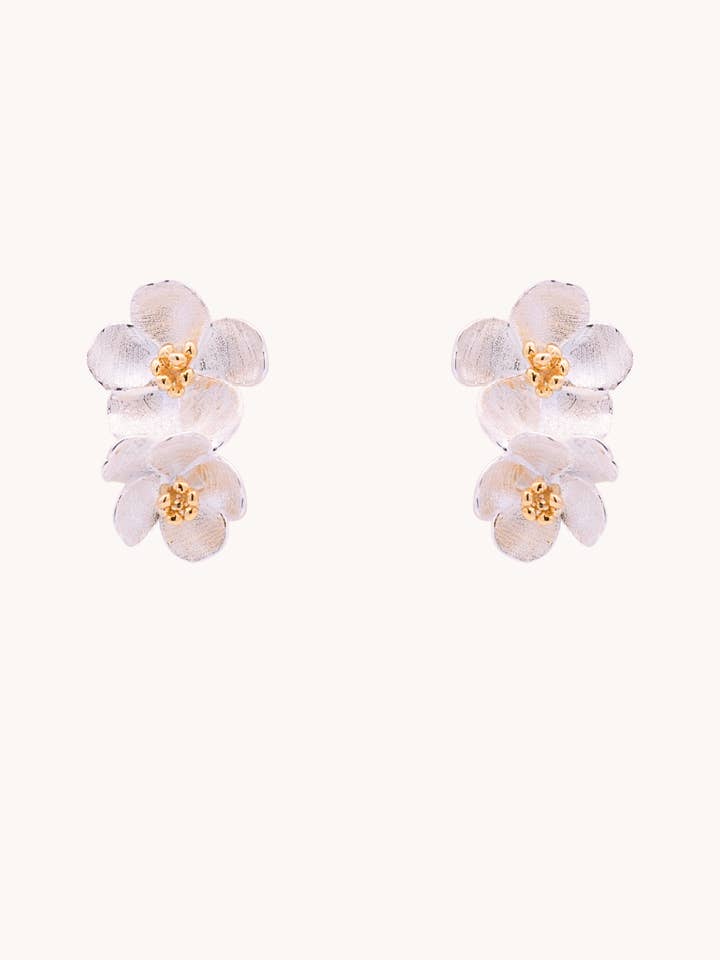 Silberohrringe Sakura–Frühling Schmuck im Trend für den Großhandel von Gratinsta