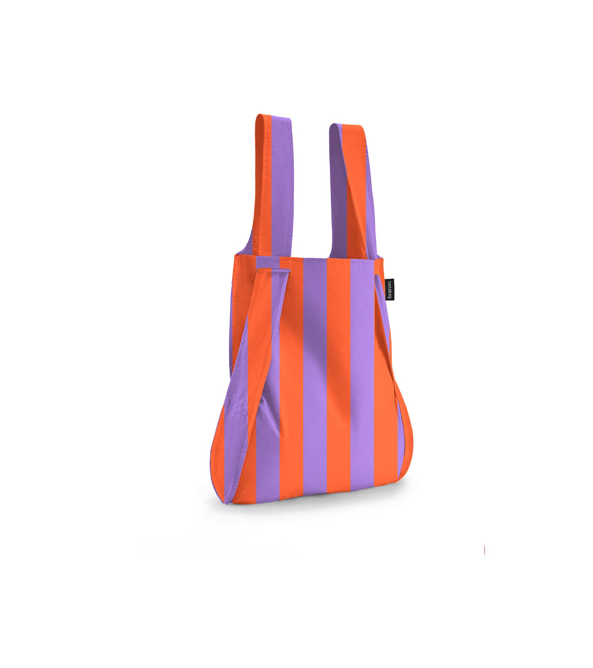 Notabag - Vente Tote bag – unisexe - Notabag - Rayures rouge/violet, printemps-été0