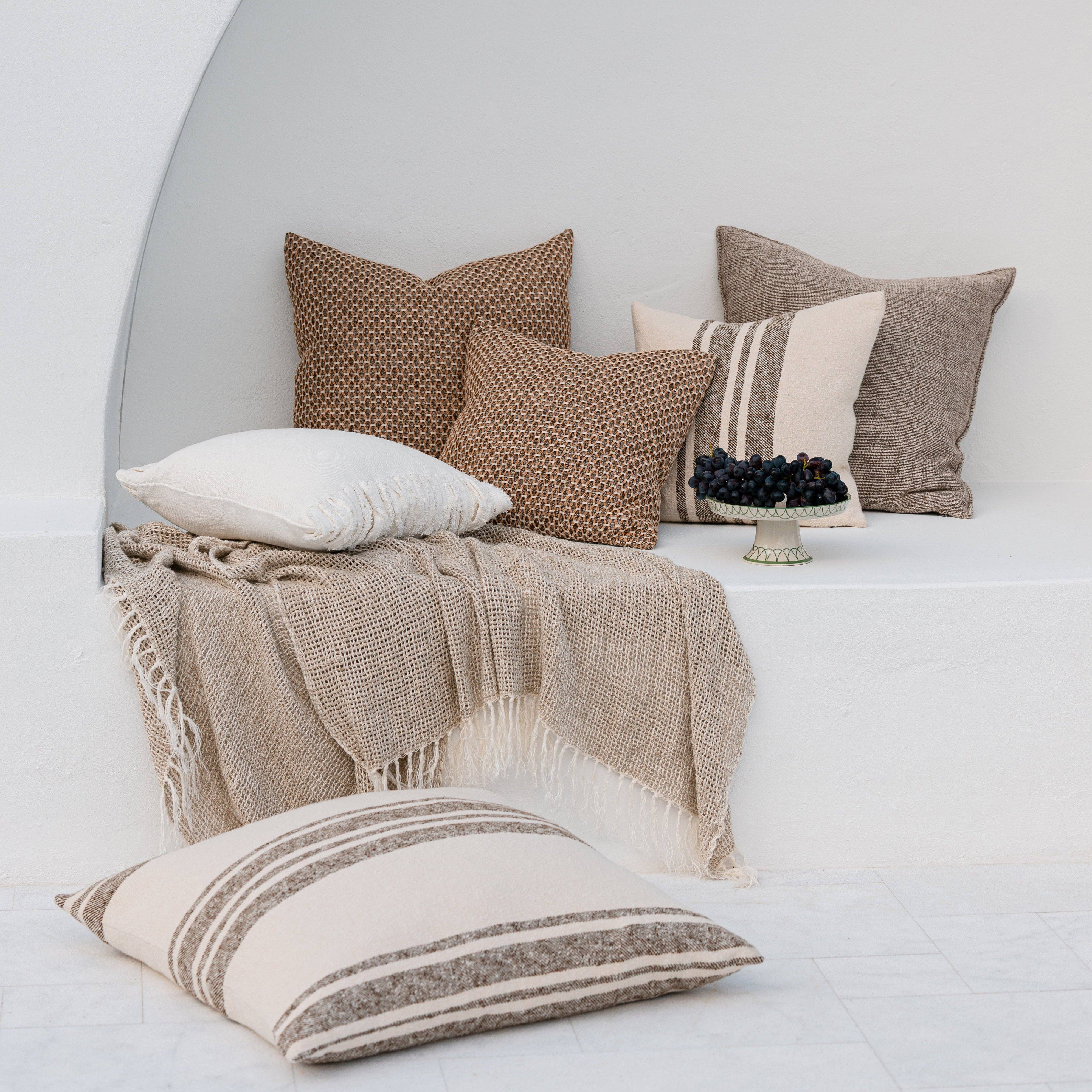 Natural Solenne Throw for wholesale on Faire2