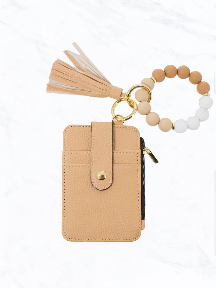 Bracelet en perles de silicone avec porte-clés pour la vente par Suzie Q USA