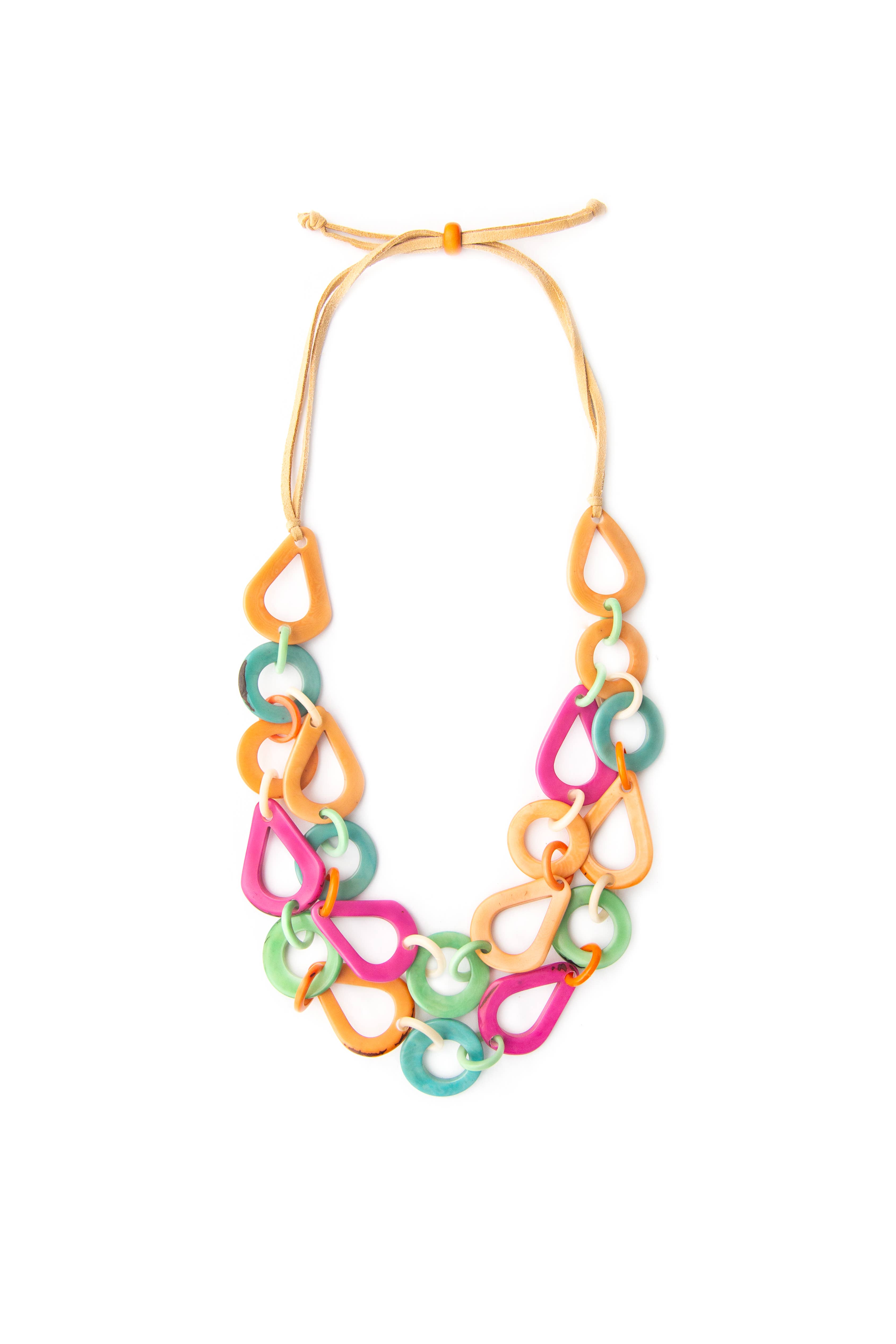 Organic Tagua Jewelry - Vente Colliers plastrons - Collier Venise2