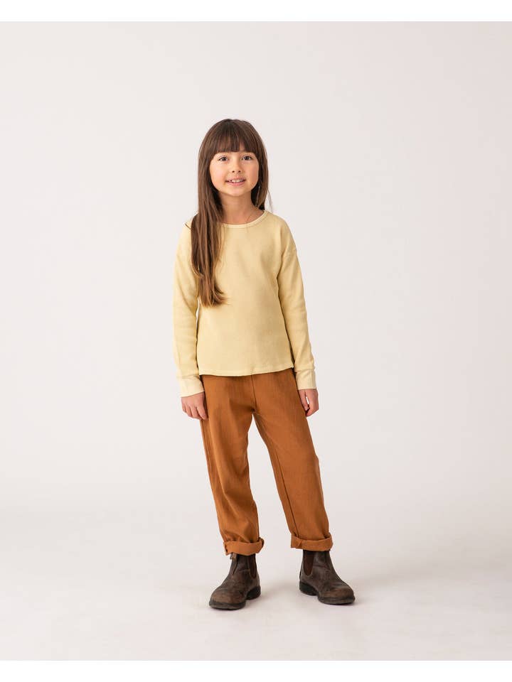 Matona - Vente T-shirt – enfant - Basique à manches longues crème4