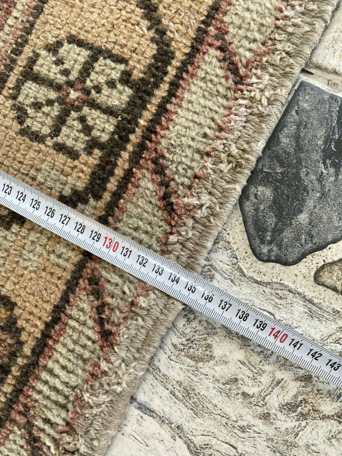 Oushak Rugs - Wholesale Area Rug - 1970 Turkish Vintage Handmade Wool Rug Geometric 4.5x8.8 ft12