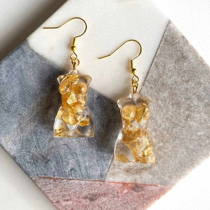 Solilo & Co - Vente Boucles d'oreilles pendantes - Boucles d'oreilles Déesse Curvy et Grande Taille2