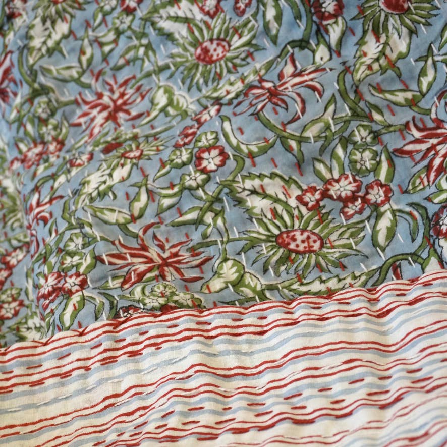 Claire Beaugrand - Wholesale Quilt - "Alma" printed cotton bedspread2