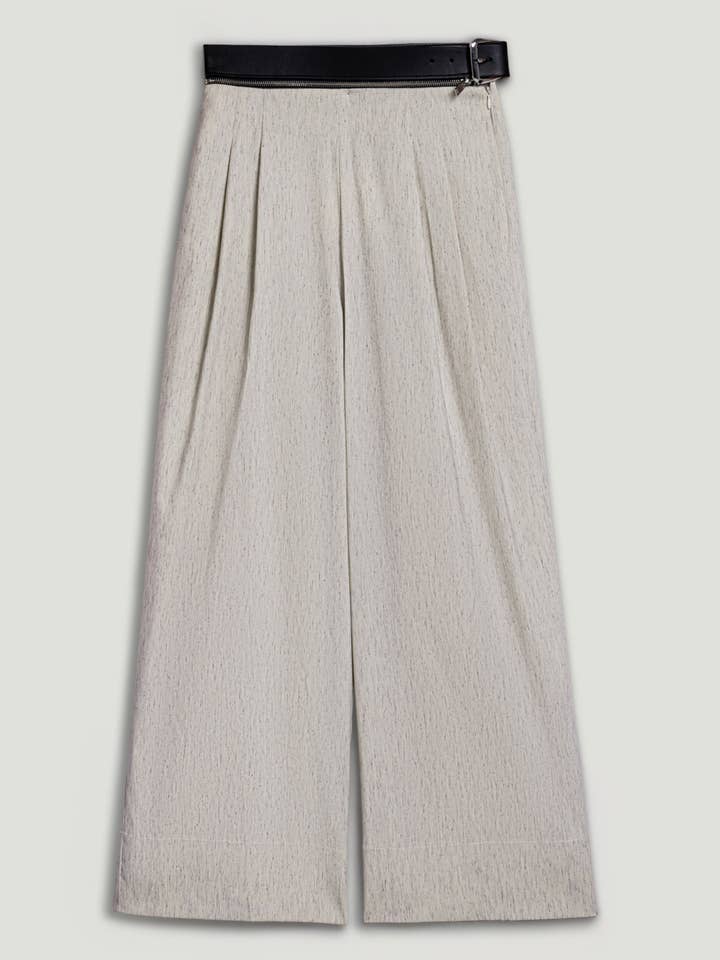 Pleated Wide-Leg Pants for wholesale by NOCTURNE