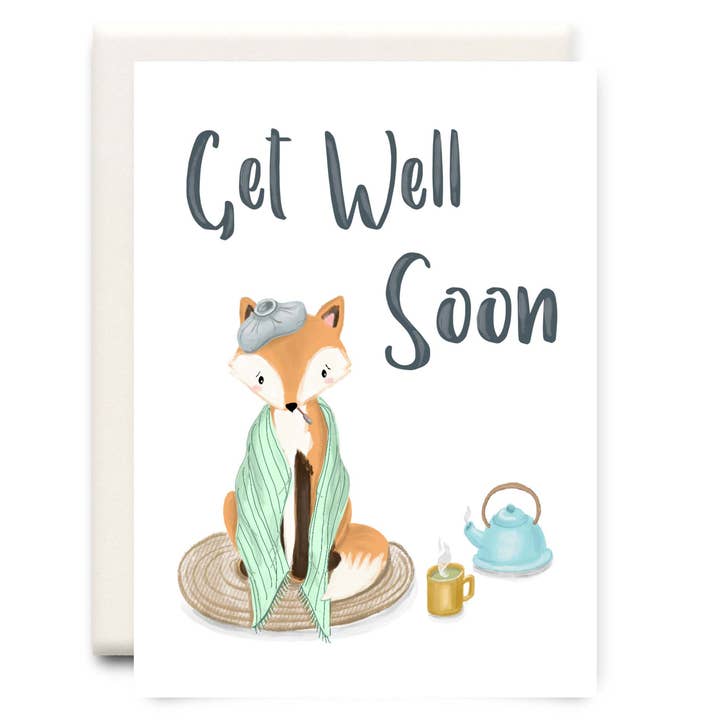 Get Well Soon | Tarjeta de felicitación Pensando en ti para venta al por mayor de Inkwell Cards