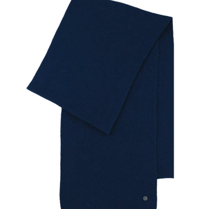 ÉCHARPE EN CACHEMIRE ET MÉRINOS MARINE 1204-02-9 pour la vente par BICKLEY + MITCHELL AMSTERDAM