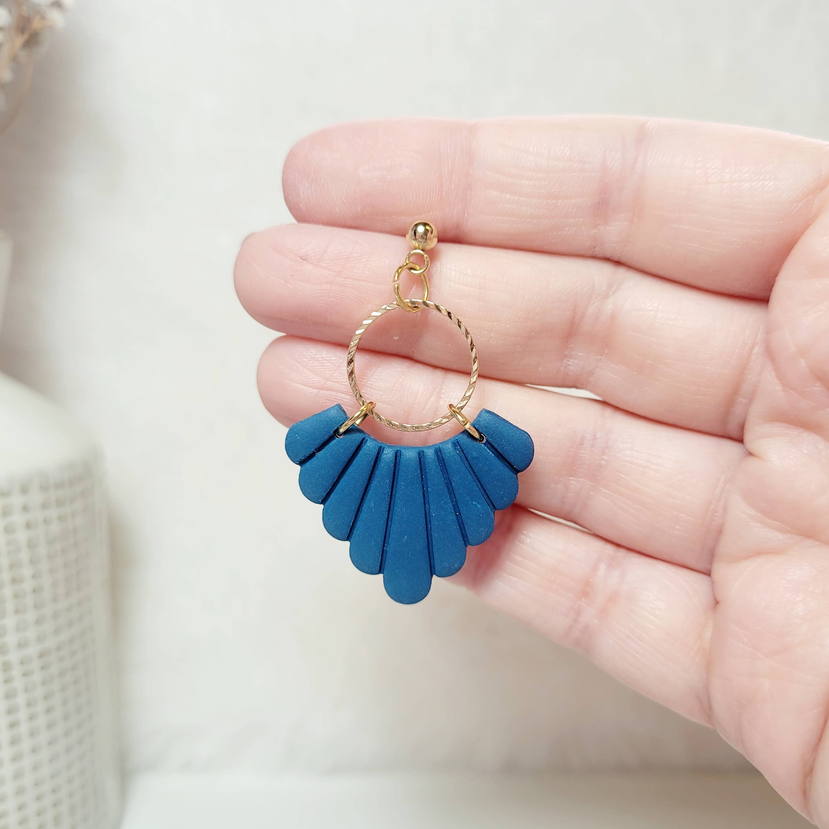 Spiegel Clay - Wholesale Dangle Earrings - Scallop dangles3