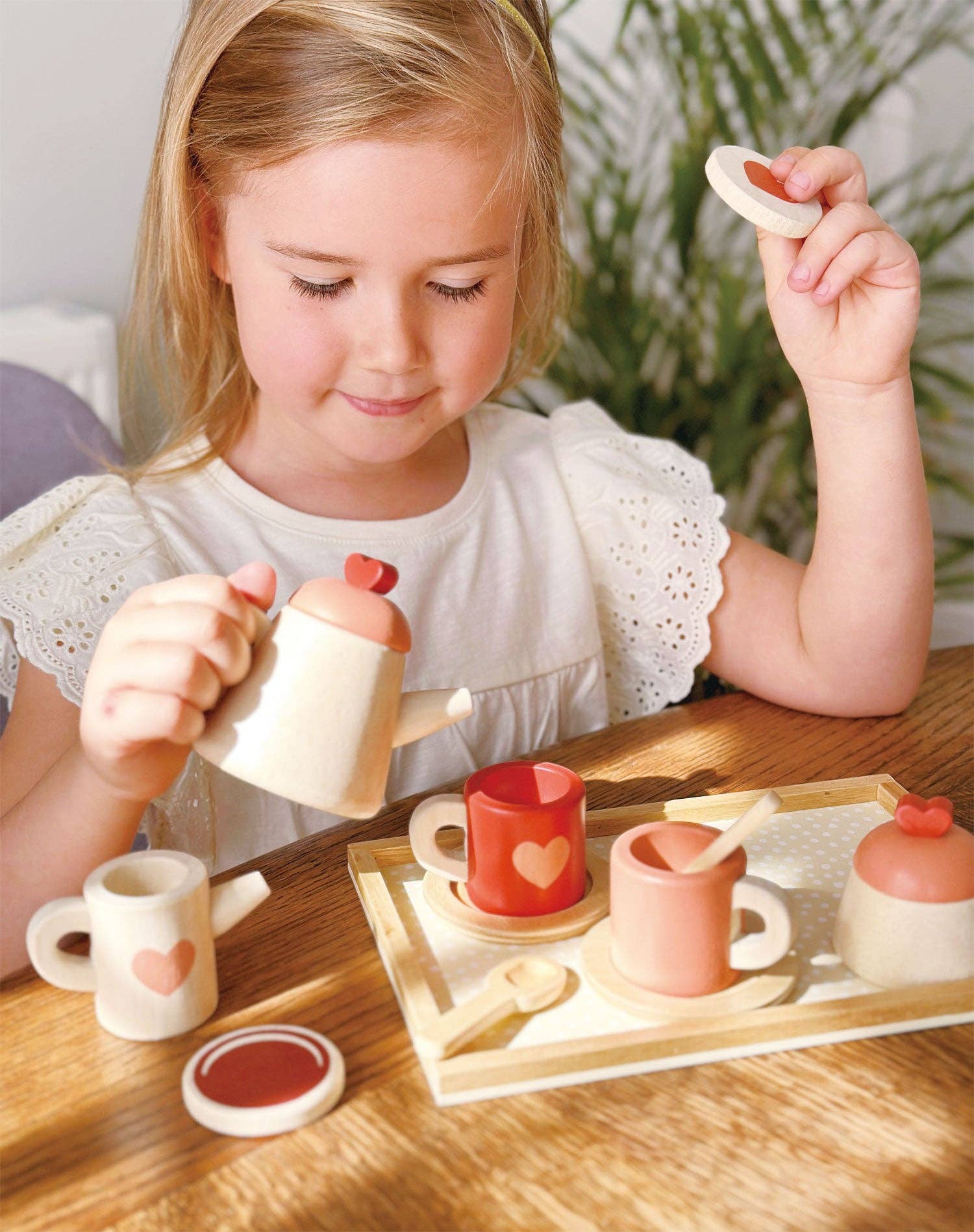 Mentari Toys - Vente Dînette – enfant - Ensemble de plateaux Tea Time4