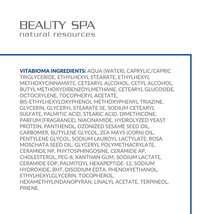 SPA INDUSTRY - Vendita all'ingrosso Creme idratanti antietà - Beauty Spa CREMA PREBIOTICA OZONIZZATA SPF 15 VITABIOMA, 100 ml