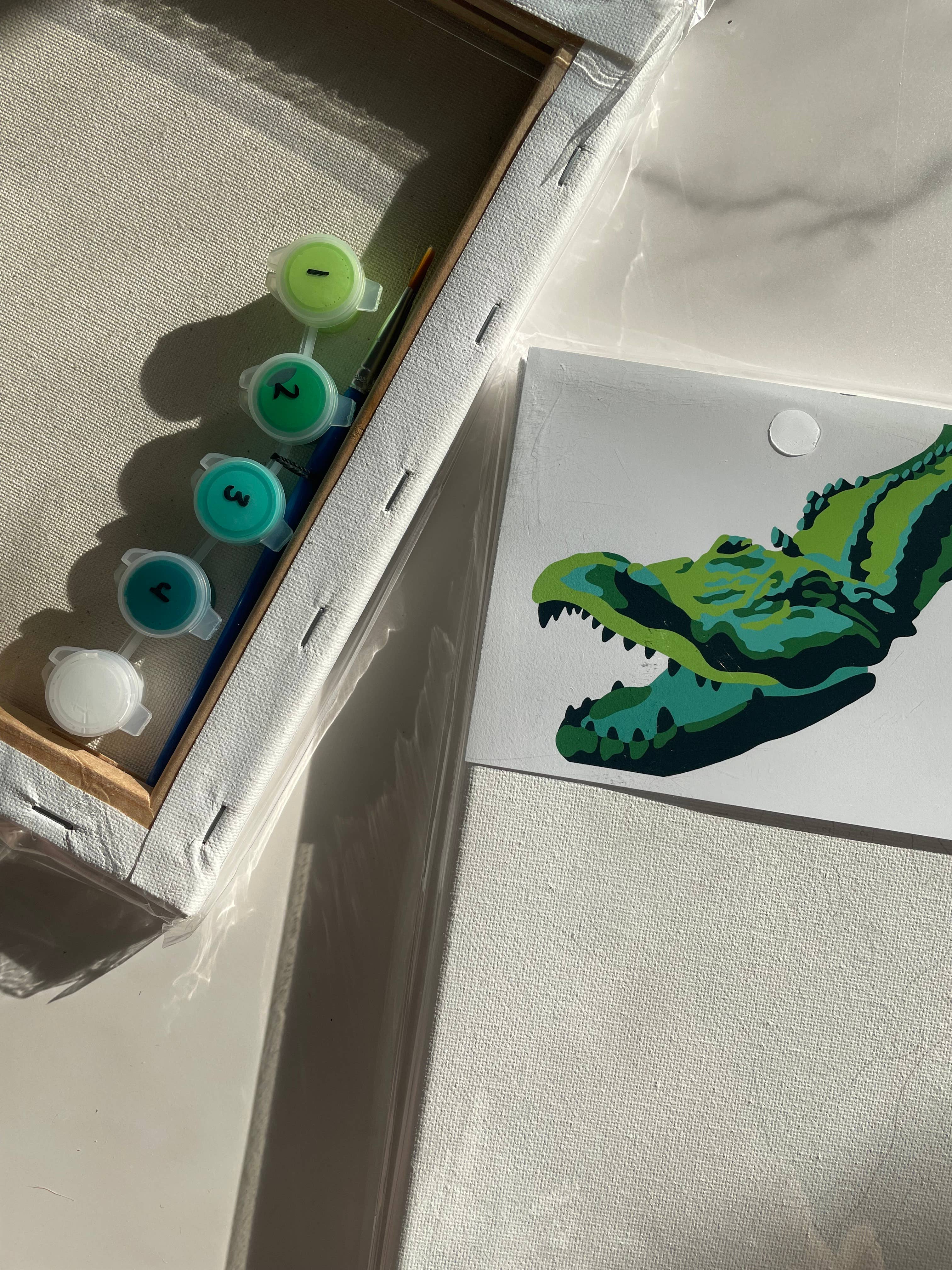 Fundenberger Studio - Wholesale DIY Craft Kit - Crocodile Paint-By-Number3