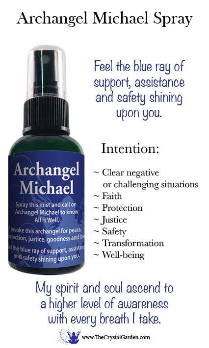 The Crystal Garden - Wholesale Aromatherapy Mist - Archangel Michael Spray 8 units with tester option | 2 oz2