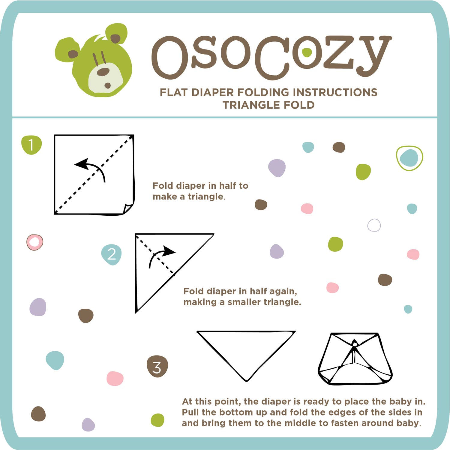 OsoCozy - Vendita all'ingrosso Pannolino lavabile - Neonati - OsoCozy Pannolini piatti Birdseye Weave, 4 varietà - 6 confezioni11