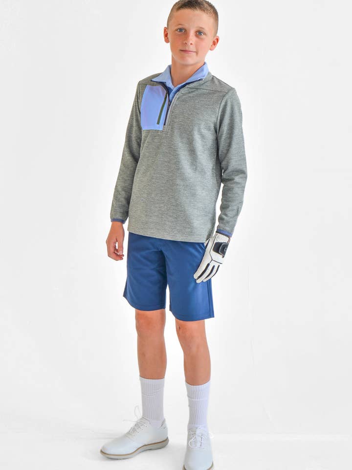 Samson Youth Boys' Quarter Zip Pullover for wholesale by Garb, Inc.