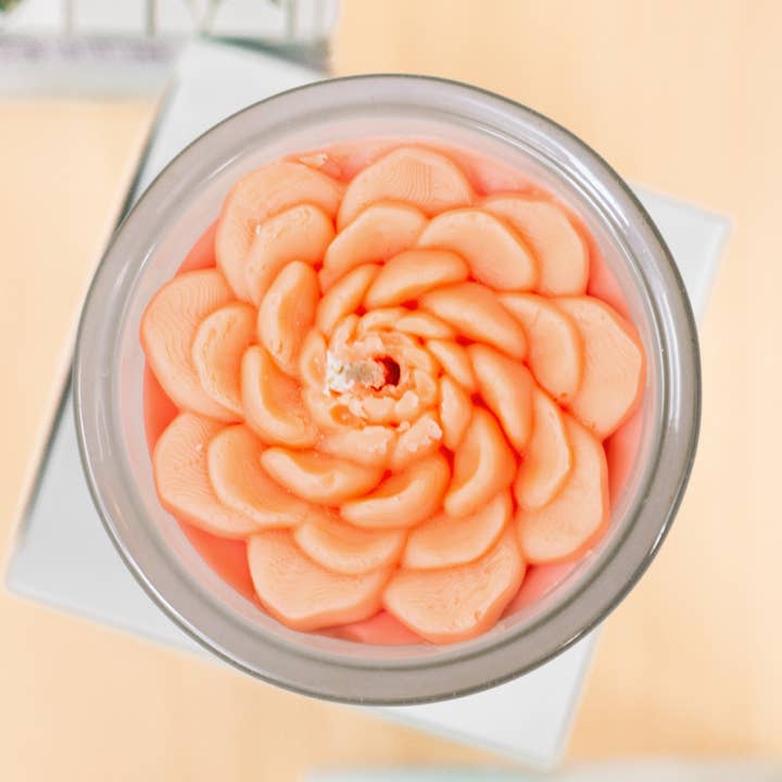 Multifaceted™ Artisan Candles - Wholesale Jar/Filled Candle - Ranunculus Flower Candle, Eco-Friendly Candle-multiple size2