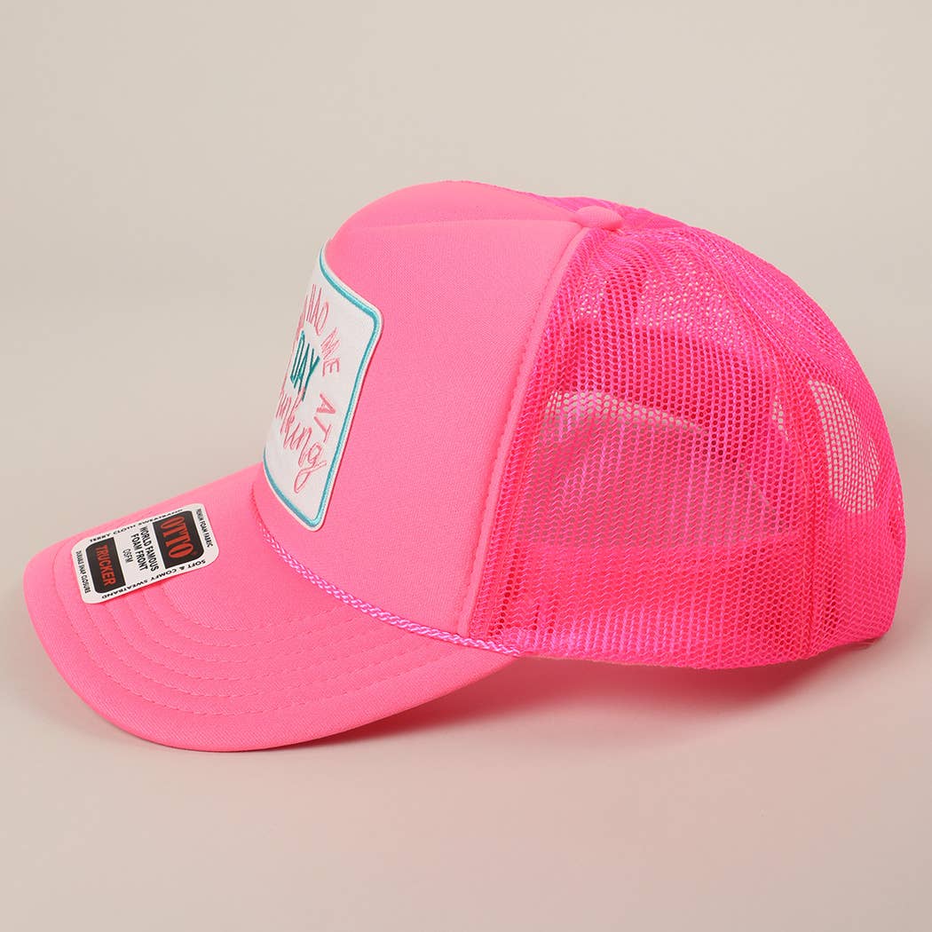 Fashion City - Vente Casquette de camionneur – unisexe - Casquette à filet avec écusson brodé "You Had Me At Day Drinking"15