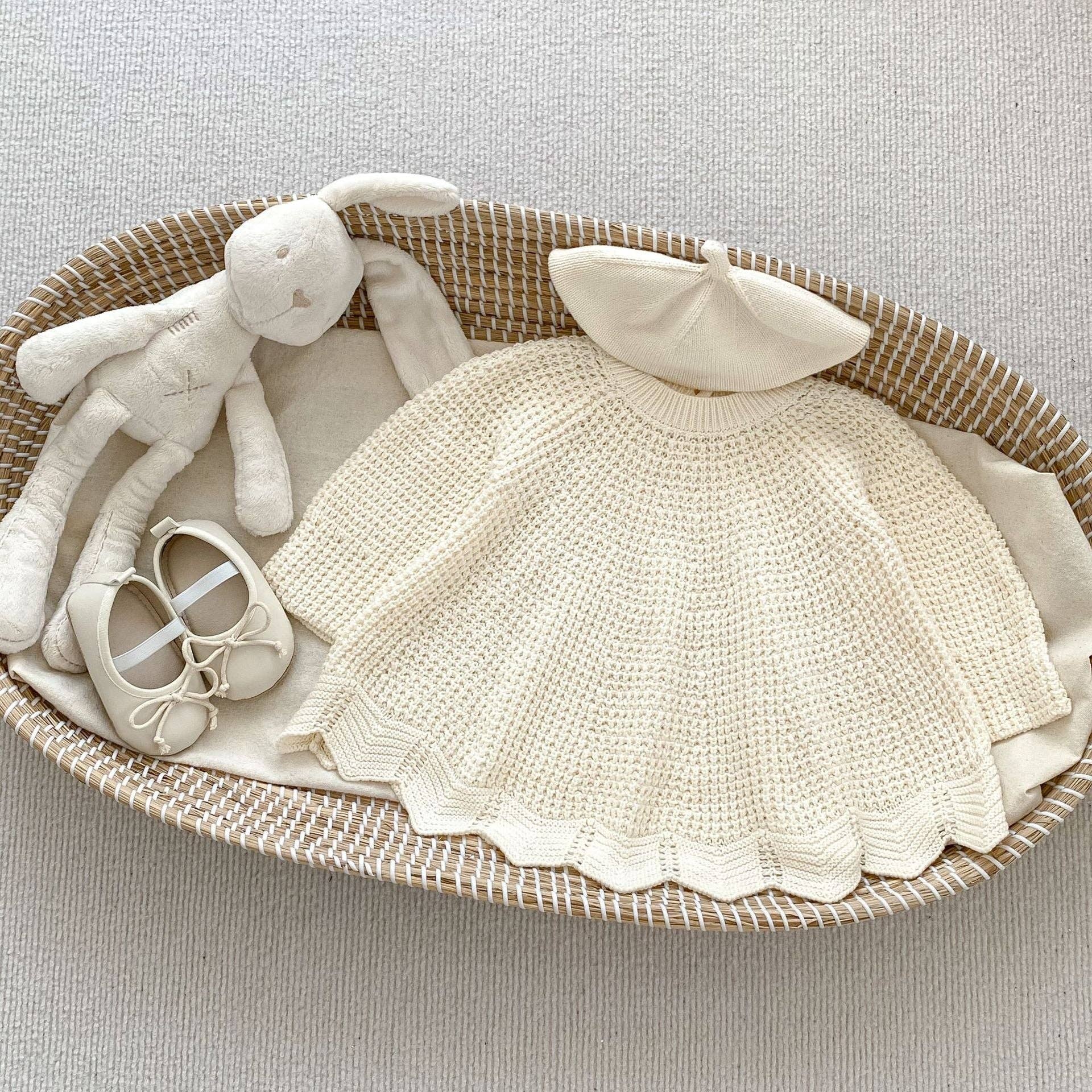 Apricot Baby Toddler Girls Handmade Knitting Solid Pullover for wholesale on Faire2