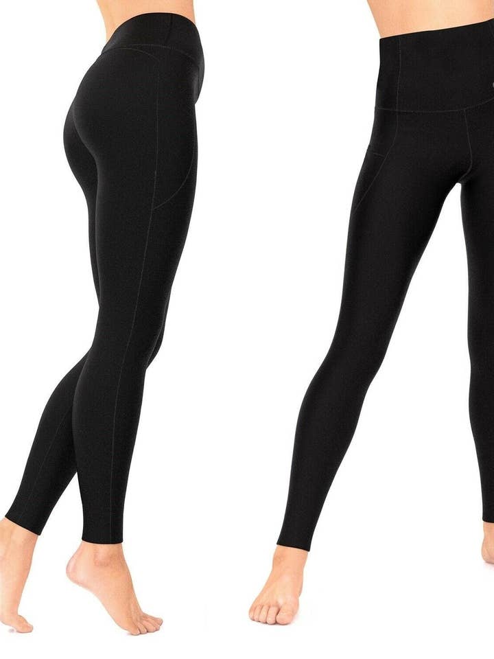 Compression Leggings|High Waist Tummy Control Pockets Black and other Purchase Wholesale compression leggings. Free Returns & Net 60 Terms on Faire trending on Faire.