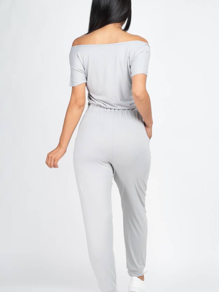 CAPELLA APPAREL – Großhandel Jumpsuit – Damen – Jumpsuit mit zwei Wege-Schultern und Kordelzug5
