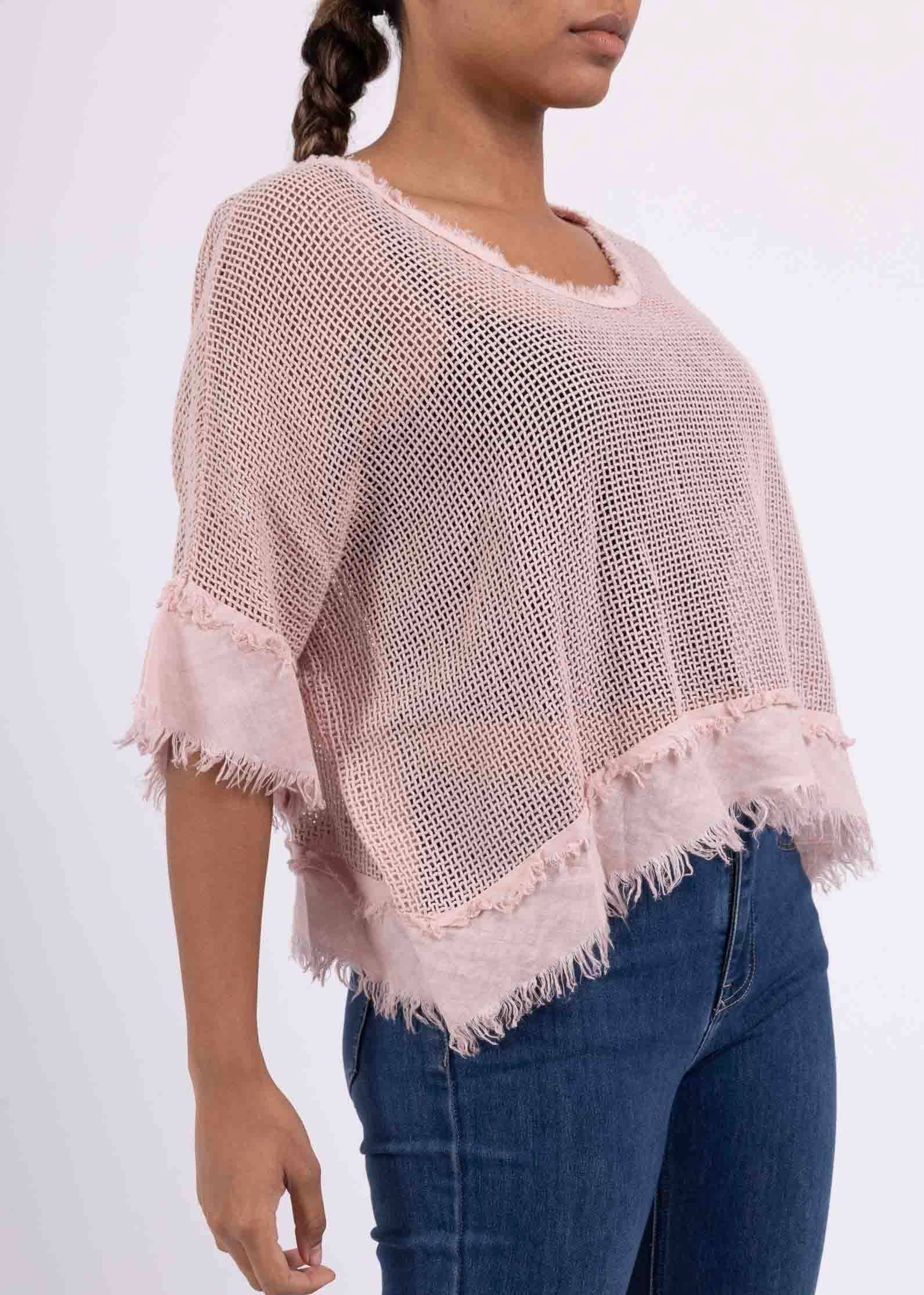 LINEN & COTTON HOUSE – Großhandel Bluse – Damen – TOP AUS BAUMWOLLSTRICK 23911 100 % BAUMWOLLE18