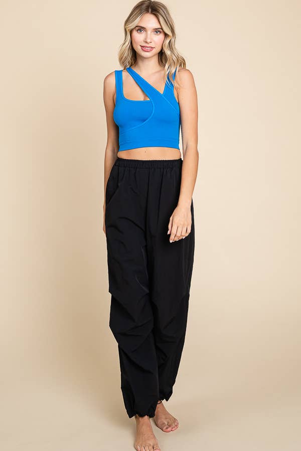 ANWND - Venta al por mayor Camiseta sin mangas - Mujer - 52588 - CAMISETA SIN MANGAS ASIMÉTRICA DE DOBLE CAPA4