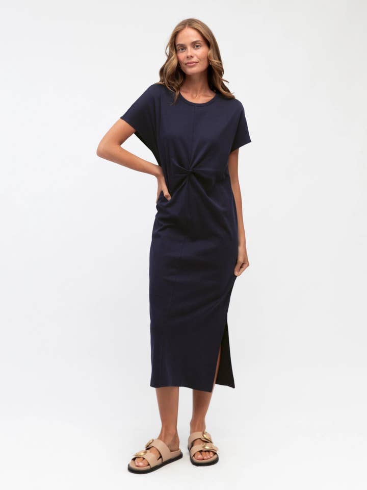 TWIST FRONT DRESS for wholesale by Global Fashion House