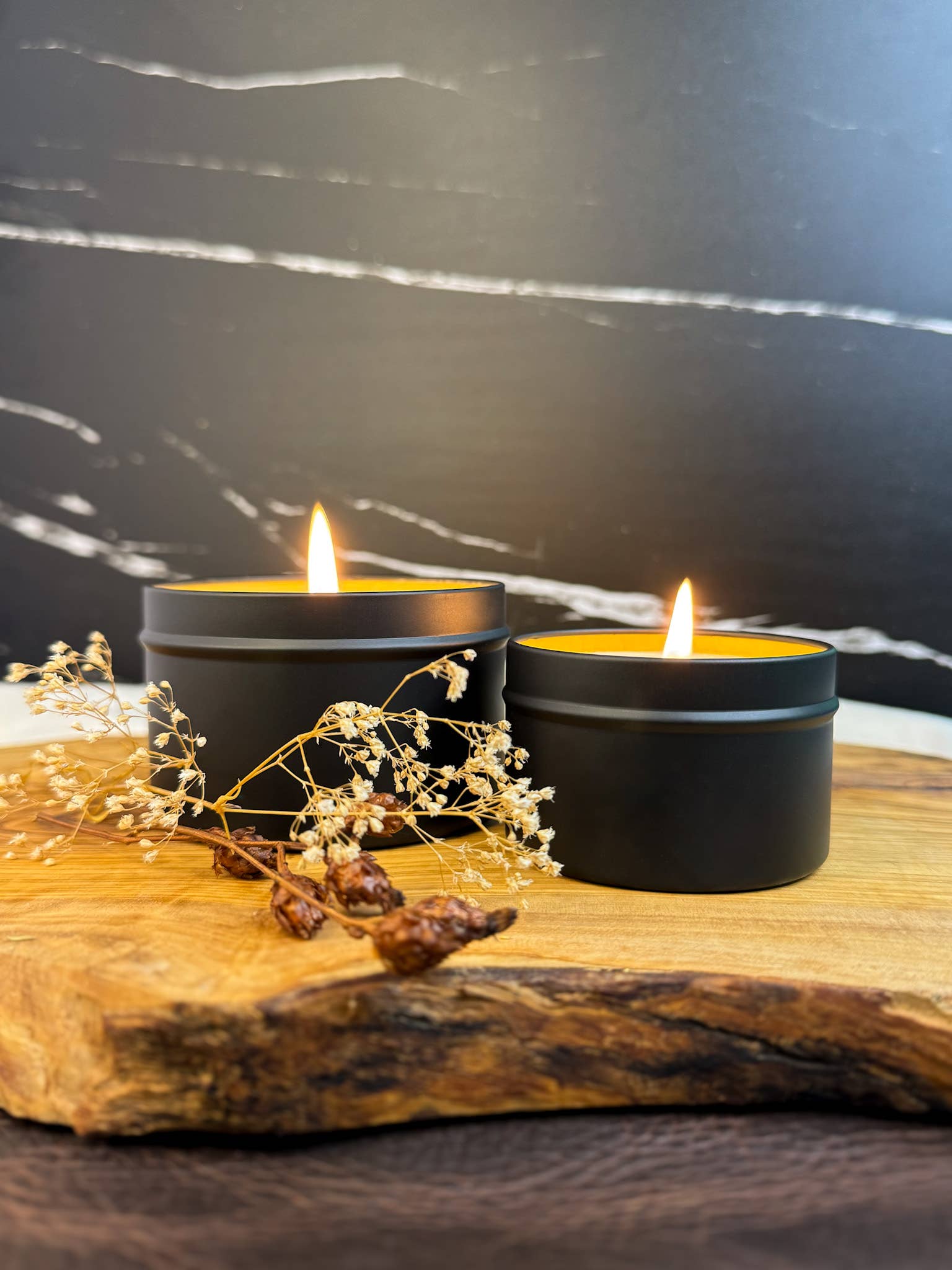 Petrichor+Flame - Wholesale Travel Candles - Tallow Candle - Fireside Treat2