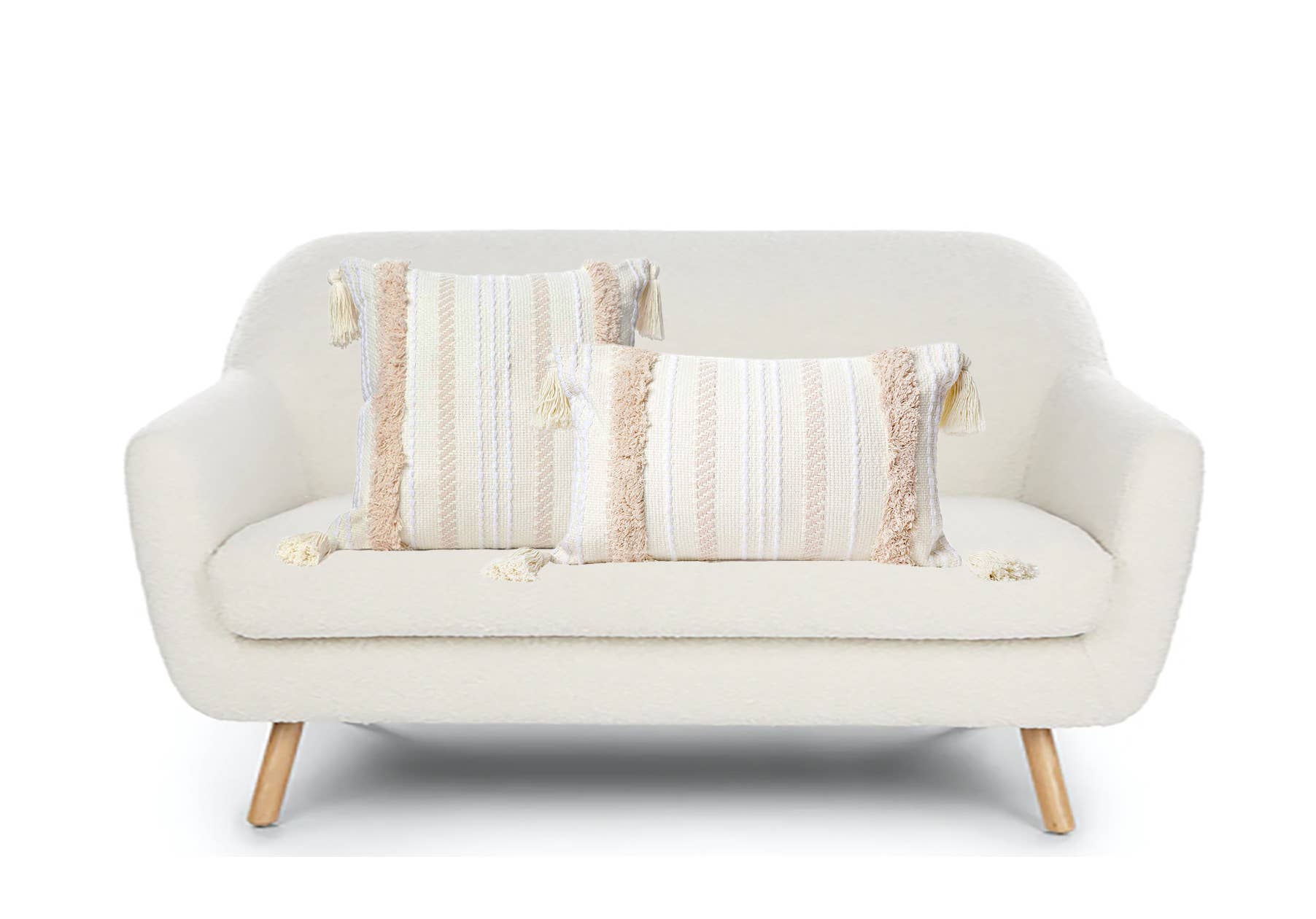 Fennco Styles - Vente Coussin décoratif - Coussin décoratif tufté à la main en forme de pompon6