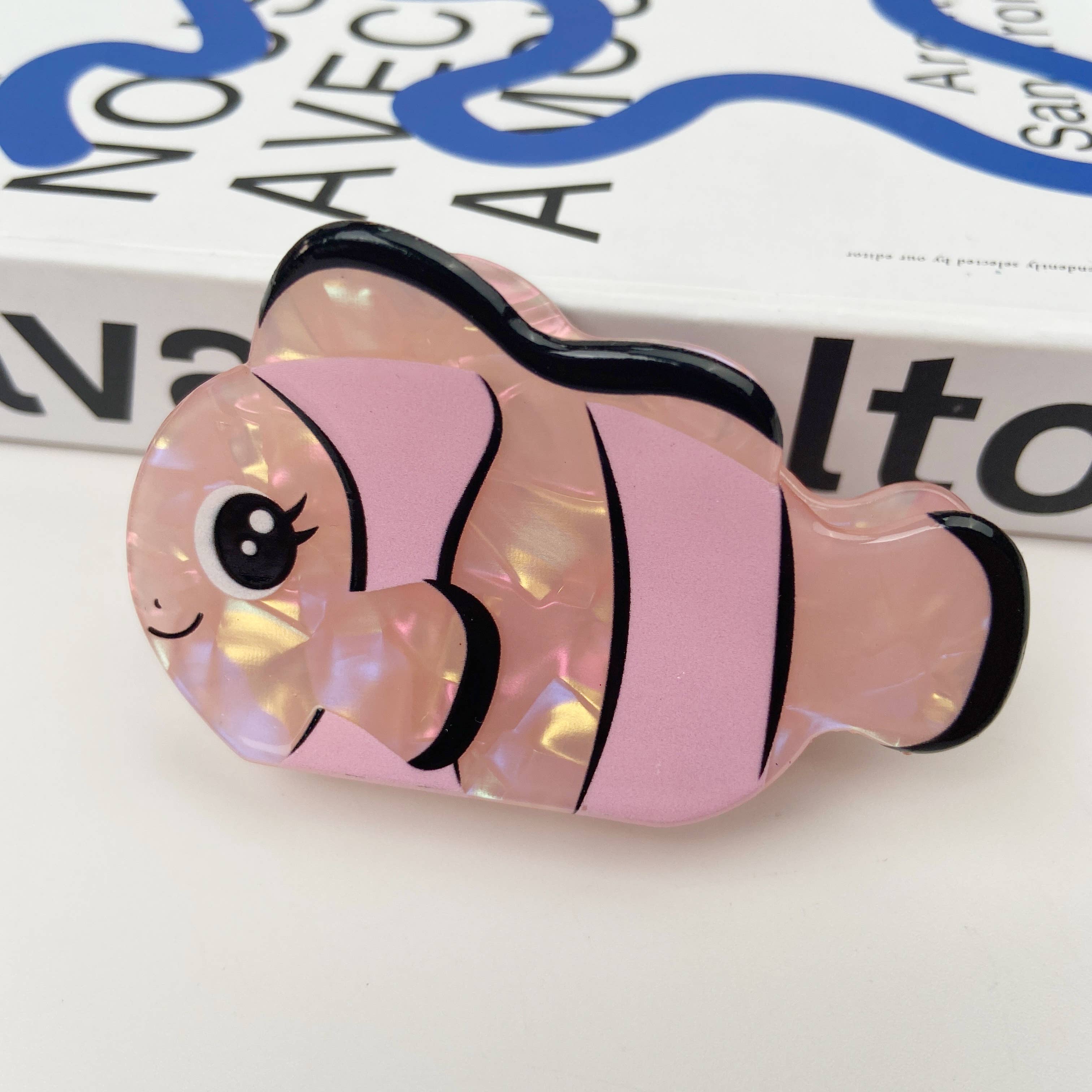 TheDivaSoap – Großhandel Haarclip – Damen – Rosafarbener Fisch-Haarclip3