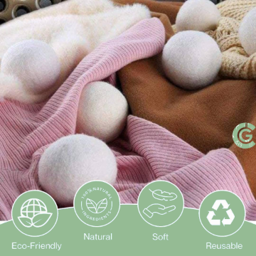 Conscious Generation - Wholesale Dryer balls - Dryer Balls Wool Dryer balls Set Of 6 + Bag3